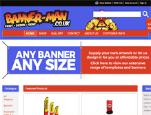 Tablet Screenshot of banner-man.co.uk